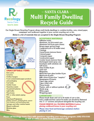 Sorting Guides - Recology South Bay: City of Santa Clara