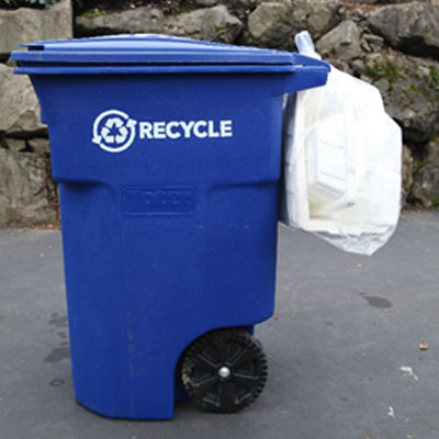 Recycle Styrofom, Batteries And Other Items Curbside With Recology! Image