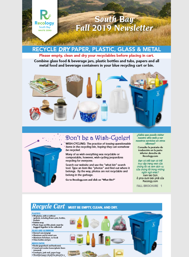 RecologySouthBayFall2019Newsletter Recology South Bay Fall 2019