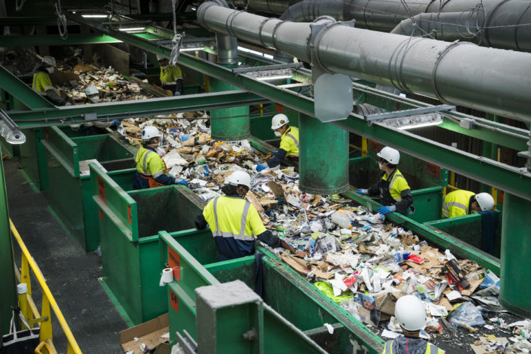 Recyclables have to be sorted nearly perfectly at Recology’s Pier 96 facility Image