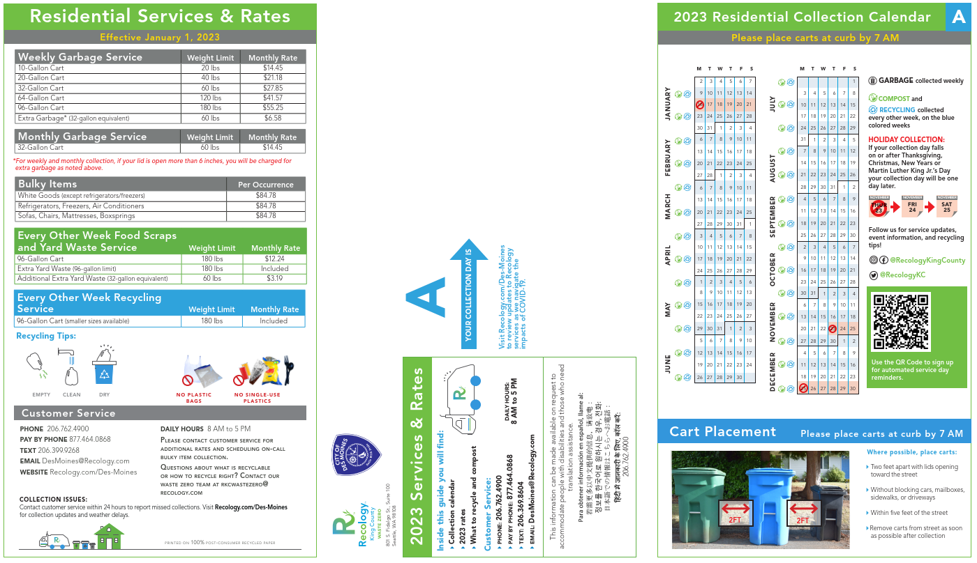 My Recology Service - Recology King County: Des Moines