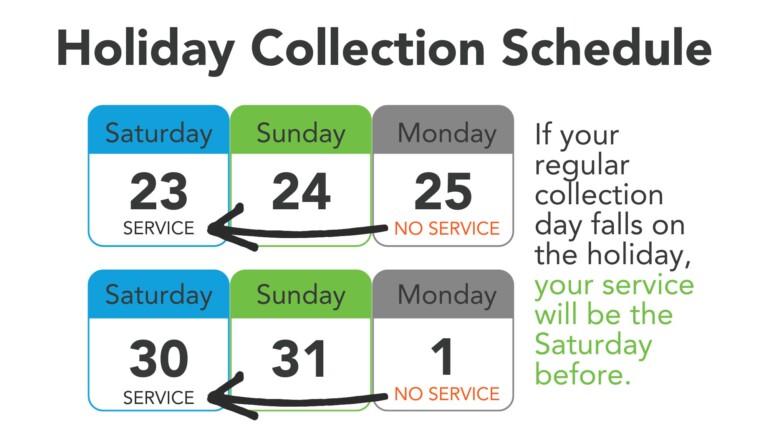 Holiday Collection Schedule Image