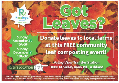 Free Leaves Composting Event 11/23 and 12/7 Image