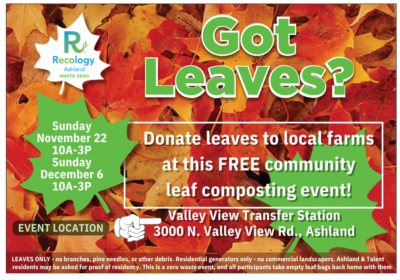 Free 2026 Community Leaf Composting Events Image